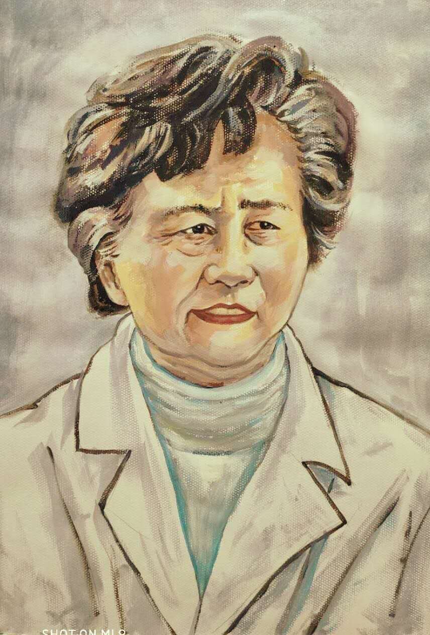 给抗疫英雄李兰娟院士造像 （作者：李法潮）