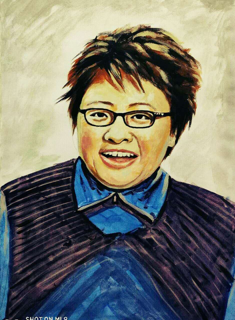 给抗疫英雄韩红造像 （作者：李法潮）